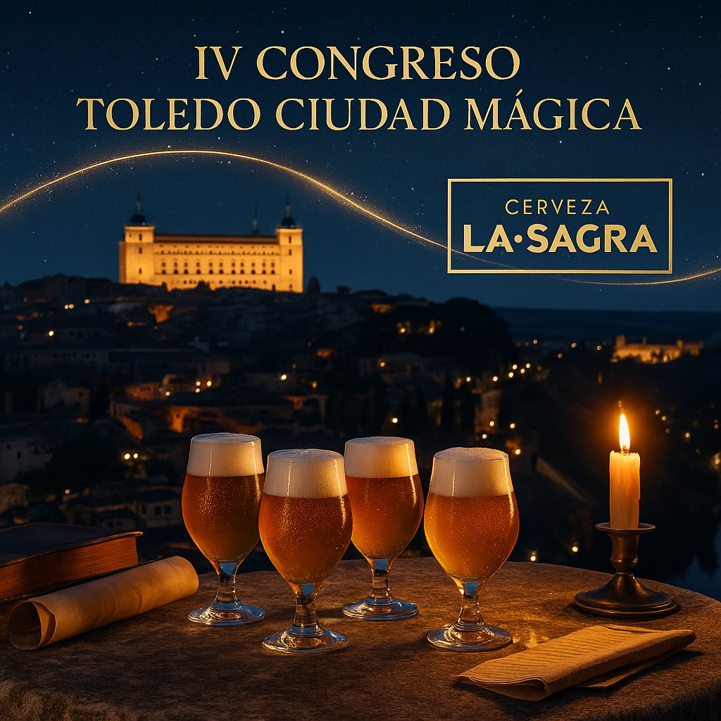 SECPC (@sociedadsecpc) on Twitter photo ✨ ¡Brindamos en el IV Congreso Toledo Ciudad Mágica gracias a un colaborador muy especial: Cerveza La Sagra🍺 <a href="/CervezaSAGRA/">Cerveza LA SAGRA</a>
Gracias a su apoyo, los asistentes podrán disfrutar de una cerveza bien fresquita en un marco único: el Castillo de San Servando🏰
Últimas plazas 669078007 ✨ ¡Brindamos en el IV Congreso Toledo Ciudad Mágica gracias a un colaborador muy especial: Cerveza La Sagra🍺 <a href="/CervezaSAGRA/">Cerveza LA SAGRA</a>
Gracias a su apoyo, los asistentes podrán disfrutar de una cerveza bien fresquita en un marco único: el Castillo de San Servando🏰
Últimas plazas 669078007