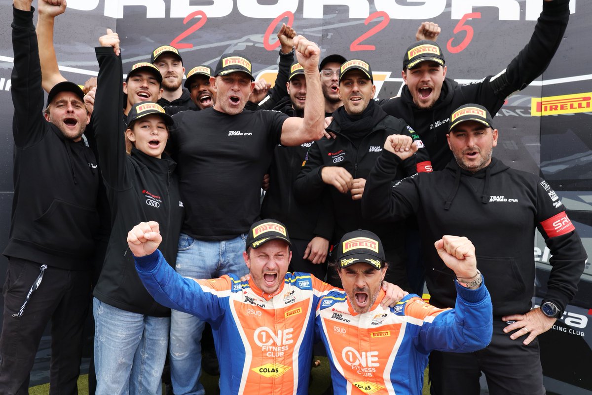 GT4 European Series (@gt4series) on Twitter photo 🏆SILVER CHAMPIONS🏆
Robert Consani and Benjamin Lariche wrapped up this year’s Silver title yesterday at the Nürburgring.
With 4 wins the Team Speedcar Audi pair have been the benchmark this season, and become the first Silver drivers to be crowned a round early since 2017. 🏆SILVER CHAMPIONS🏆
Robert Consani and Benjamin Lariche wrapped up this year’s Silver title yesterday at the Nürburgring.
With 4 wins the Team Speedcar Audi pair have been the benchmark this season, and become the first Silver drivers to be crowned a round early since 2017.