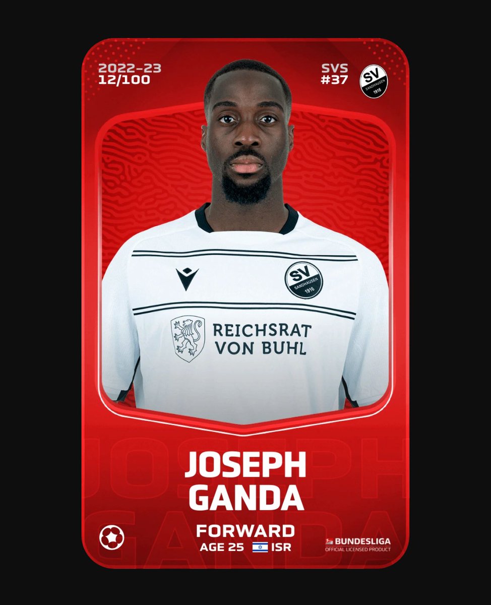 First Giveaway ✅ Now the next 🤝

Since I’m fully back on the <a href="/Sorare/">Sorare</a> grind ⚽🔥, I want to celebrate the new season with a little Twitter giveaway!

I’m giving away a RARE Joseph Ganda card 🃏✨

How to enter:
1️⃣ Follow me on Twitter
2️⃣ Like this post ❤️

🔁 Retweets = double