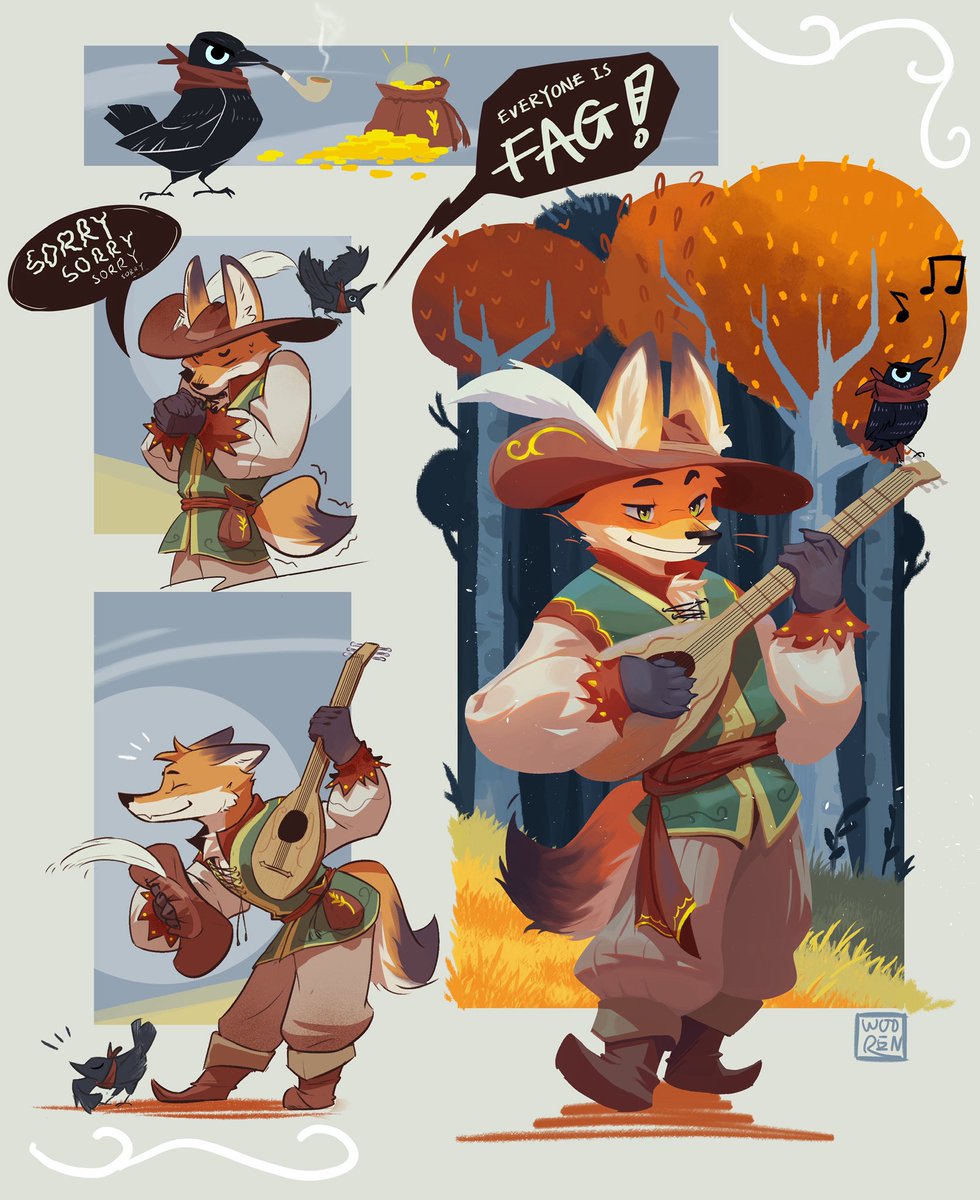 The bard and his badass bird