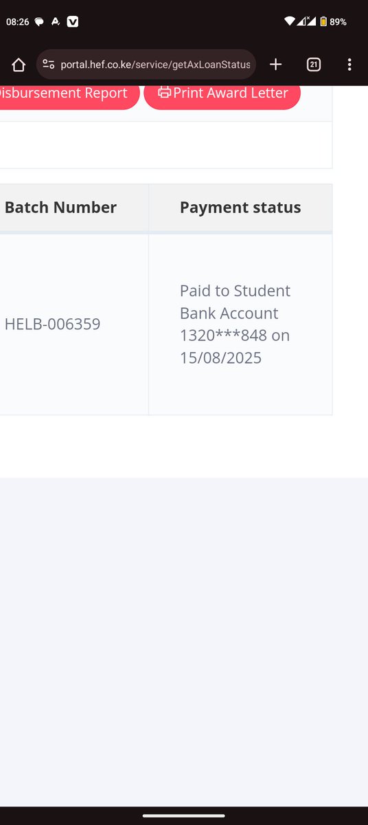 Destina199645's tweet photo. @HELBpage CHECK DM! KINDLY I applied for mpesa option not Bank https://t.co/2I2AXaHmZ9