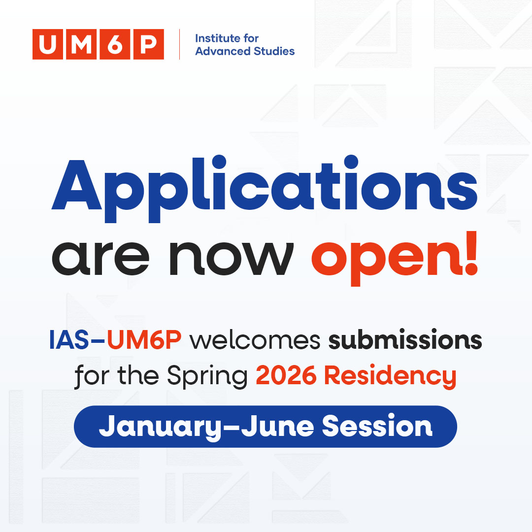 🚀 Applications are now open!
Apply for the Spring 2026 IAS–<a href="/UM6P_officiel/">UM6P - University Mohammed VI Polytechnic</a>  Residency (Jan–Jun 2026) in Benguerir, Morocco.

🗓️ Application period: 1 Sep – 15 Oct 2025
🌍 Open to international applicants.

🔗 ias.um6p.ma/programs/

#IASResidency #IASUM6P #Spring2026