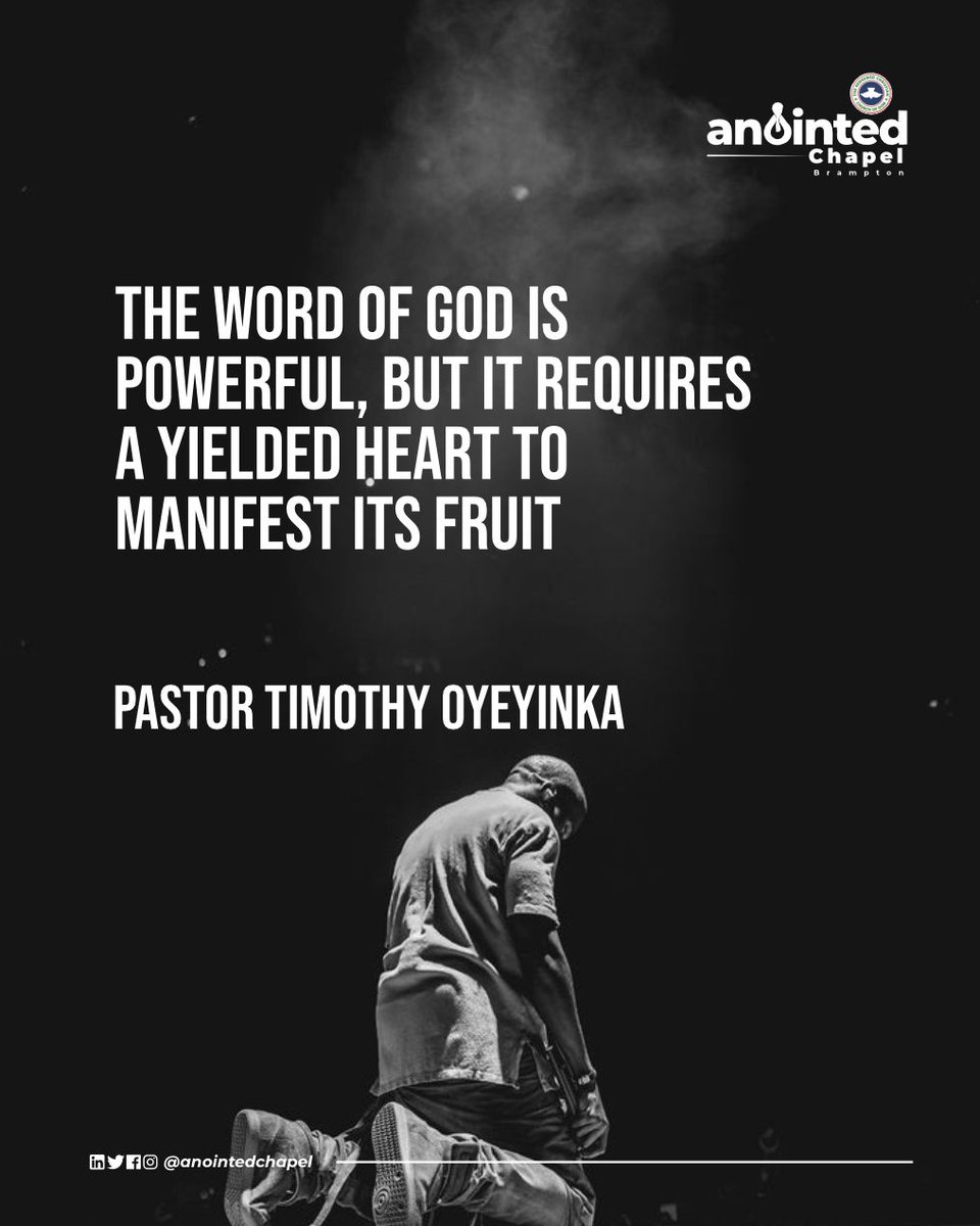 anointedchapel's tweet image. #ParableoftheSower, #Luke8sermon, #PastorTimothyOyeyinka, #RCCGAnointedChapelBrampton, #WordofGod, #fertilesoil, #hearttransformation, #Christianteaching
#RCCGCanada #BramptonChurch #OntarioChristians #BramptonBelievers