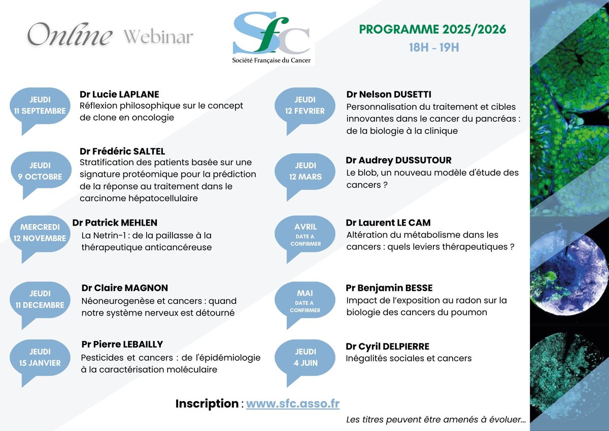 Société Française du Cancer tweet media