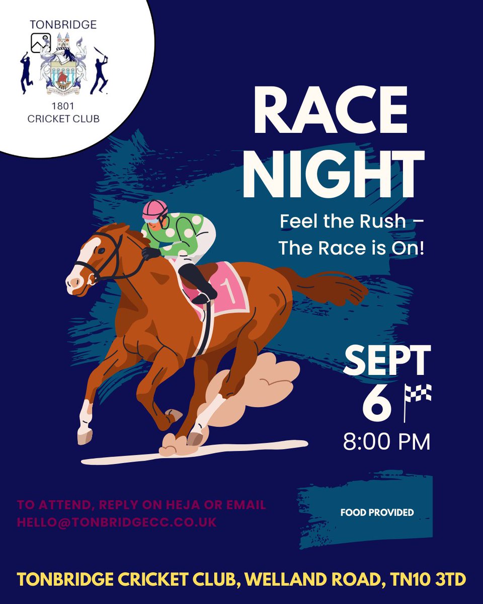 Race Night This Saturday.

The Final games of the season this weekend, but also the Race Night which will follow. Always a great gathering, and a lot of fun. Senior members, junior members, family and friends all welcome. Get in touch to find out more and book your place.