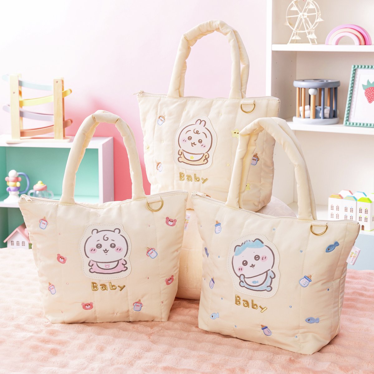 3点セット　ちいかわ Chiikawa Baby キルティングトートバッグ　など Gzv_aX5bgAAIpcp.jpg