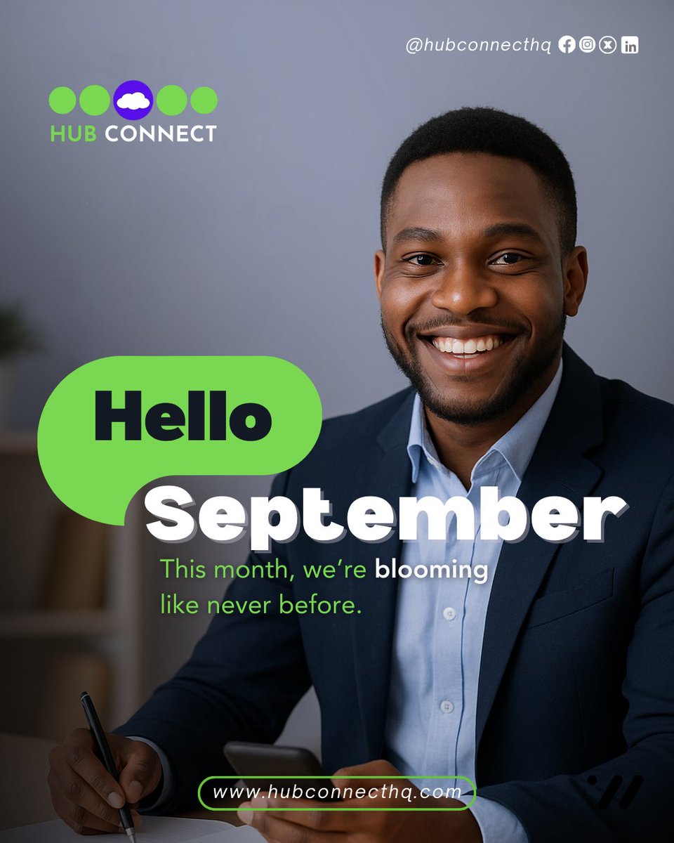 hubconnecthq's tweet image. Happy New Month from all of us at HubConnect! 💚💜

Together, we’re not just welcoming a new month, we’re building a better future.

#HubConnect #DigitalEconomy #CommunityImpact