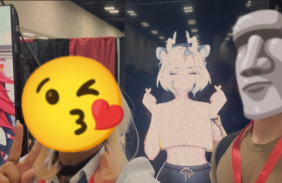 BubbyTheBob1's tweet photo. Also got to meet @sansinvt today. We're so sorry we didnt get a better picture! Again, wanted to talk to you for so much longer but the introvert within me struggled. You are so wholesome and my gf and I love you so much. <3 Thank you for everything you do! https://t.co/yBbEB06x0F