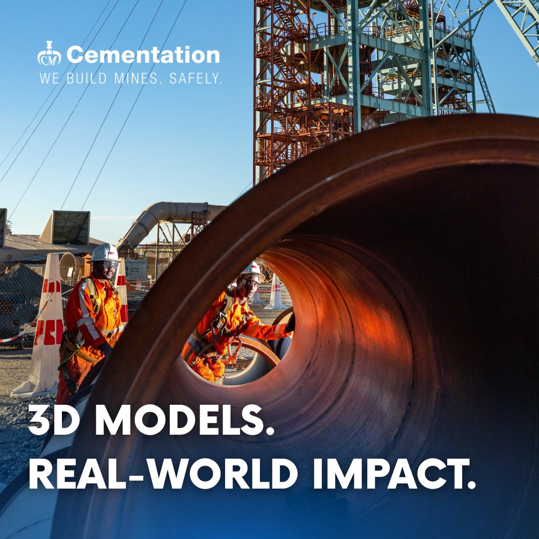 Cementation_Afr's tweet image. Cementation Africa’s digital twin technology allows our 3D designs to be accessed via QR codes on site and in fabrication facilities. Our Mine Engineering team ensures clarity, accuracy and alignment at every level.
 
 #miningdesign #engineeringexcellence #miningengineering
