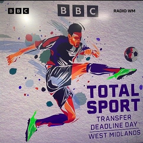 Daz Hale BBC Radio WM (@dazhalewm) on Twitter photo Could be a season defining day
And on here on <a href="/bbcwm/">BBC Birmingham & Black Country</a> ; 6-8pm
We have a Transfer Deadline Special
All the focus on #AVFC #Wolves #WBA #BCFC #Saddlers
LISTEN on your radio &
<a href="/BBCSounds/">BBC Sounds</a>
WATCH on <a href="/BBCiPlayer/">BBC iPlayer</a> or follow the link here : bbc.co.uk/sport/football… Could be a season defining day
And on here on <a href="/bbcwm/">BBC Birmingham & Black Country</a> ; 6-8pm
We have a Transfer Deadline Special
All the focus on #AVFC #Wolves #WBA #BCFC #Saddlers
LISTEN on your radio &
<a href="/BBCSounds/">BBC Sounds</a>
WATCH on <a href="/BBCiPlayer/">BBC iPlayer</a> or follow the link here : bbc.co.uk/sport/football…