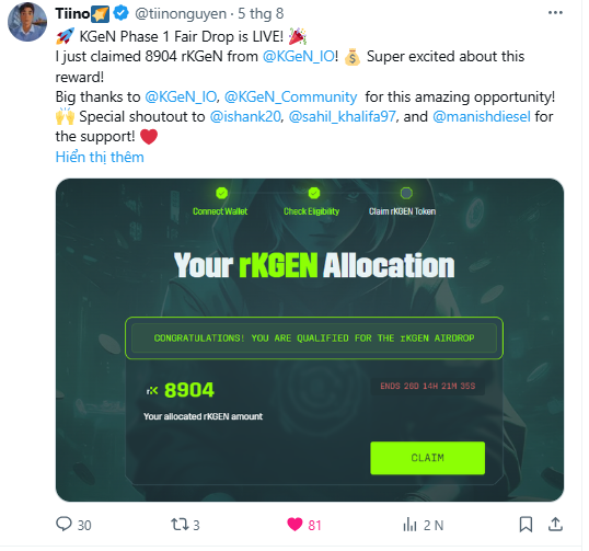 Tiino | KGeN🌠 (@tiinonguyen) on Twitter photo 🌿 One Year Journey with KGeN🟢
I started my Web3 journey in June 2024 with simple Telegram projects like Hamster Kombat, Dogs, and GoatGaming. 🐹🐶🐐 Those early experiences sparked my passion for blockchain and gaming, where players don’t just play for fun but also have the 🌿 One Year Journey with KGeN🟢
I started my Web3 journey in June 2024 with simple Telegram projects like Hamster Kombat, Dogs, and GoatGaming. 🐹🐶🐐 Those early experiences sparked my passion for blockchain and gaming, where players don’t just play for fun but also have the
