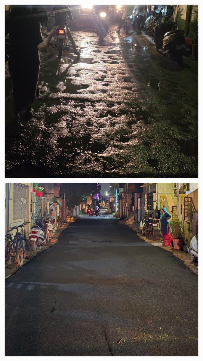 AmdavadAMC's tweet photo. AMC carried out patchwork with hotmix material in Maktampura ward, ensuring smoother roads and improved travel comfort for citizens.

#AhmedabadRoads #RoadRepair #AhmedabadDevelopment #SmoothCommute #ForCitizens #HotmixPatchwork #AMCWorks https://t.co/JjfMXfKyzd