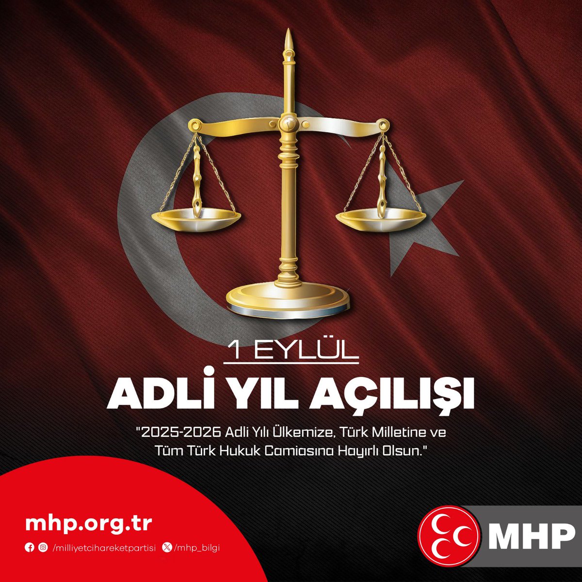 ''2025-2026 Adli Yılı Ülkemize, Türk Milletine ve Tüm Türk Hukuk Camiasına Hayırlı Olsun.''