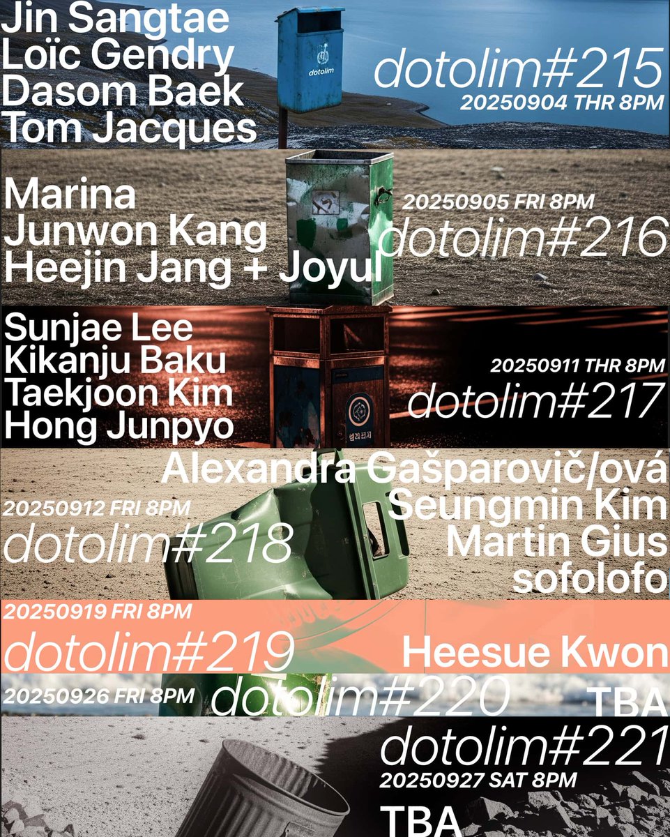 닻올림의 9월 일정입니다. 자세한 내용은 https:/www.dotolim.com 에서 확인 부탁드립니다.