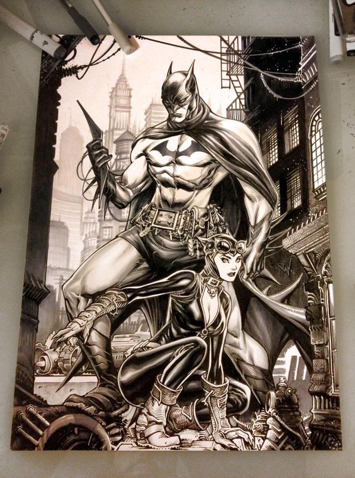 Batman and Catwoman commission

#nycc #Batman