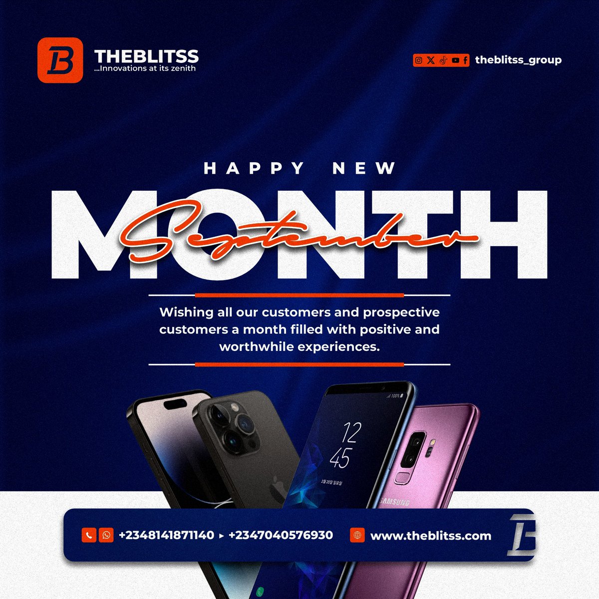theblitss_store's tweet image. From all of us at Theblitss, we wish you a Happy New Month filled with innovation, growth, and possibilities. Let’s keep building the future together.