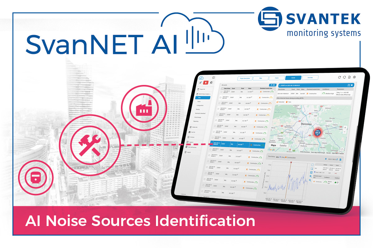 _Svantek's tweet image. 🚀 SvanNET AI is here!
Automatic noise source identification with real-time AI classification &amp;amp; confidence levels.
👉 svantek.com/products/svann…

#NoiseMonitoring #AI #SvanNET