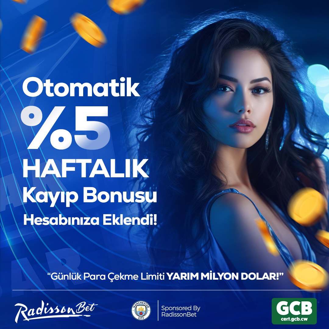 🌟#Radissonbet'ten %5 Otomatik Kayıp Bonusu!
 
🗓 Her hafta Pazartesi Kayıp Bonusu hesabında!
 
💸 Minimum kayıp tutarı: 100 TL
 
🆓 Çevrimsizdir, dilediğiniz gibi kullanabilirsiniz.
 
⏰ Bonus , 7 gün geçerlidir.
 
🎯shortdigest.click/sosyal