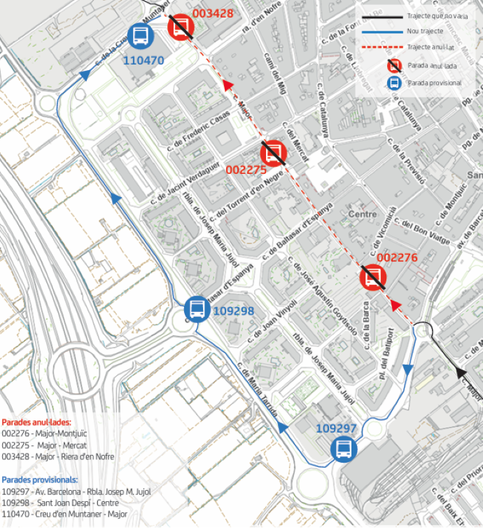02/09 - Sant Joan Despí:  L46 - L52 Desviament provisional al carrer Major afectant parades <a href="/MonbusLlobregat/">Monbus Llobregat</a> <a href="/AjSJDespi/">Ajuntament Sant Joan Despí</a>  Més info: ow.ly/PpxR106krM2