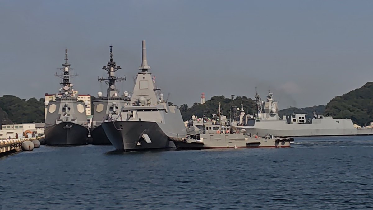 takagrip's tweet photo. 護衛艦ゆうべつ(FFM8)入港
31/08/2025 Yokosuka Japan.

#JMSDF 
#海上自衛隊 https://t.co/GnR9MQiUL8