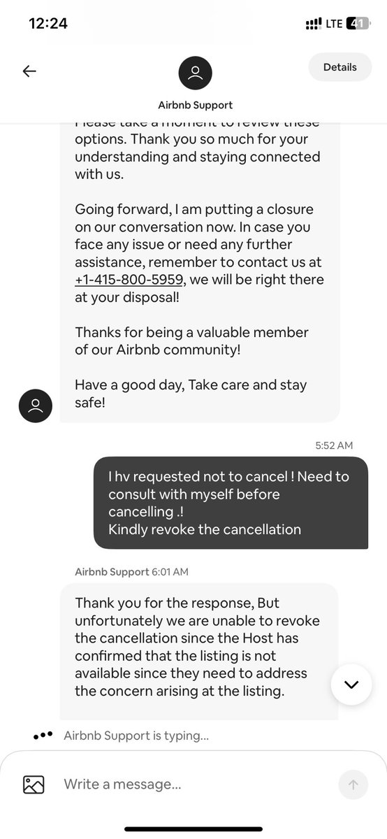 RajkumarKarthik's tweet photo. @Airbnb customers stay worried about a booking made. You change bookings , cancel booking ! Finally customer should be wandering in streets ! 
You guys favour host and leave the customer in dress ! https://t.co/cfCjMa7bL1
