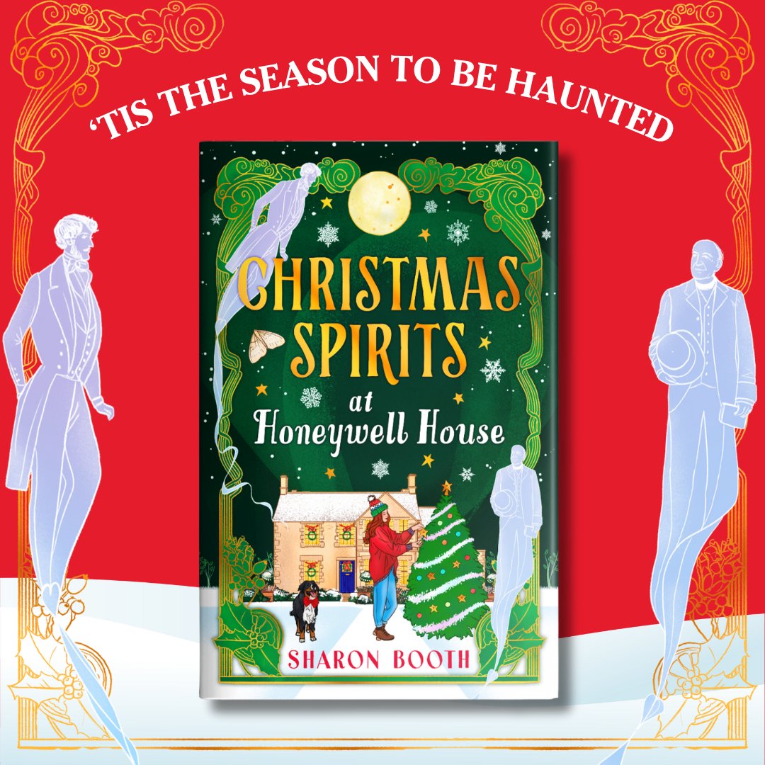 OUT TODAY 🎄👻❤️ Happy publication day to Christmas Spirits at Honeywell House by Sharon Booth! Escape to the Cotswold village of Rowan Vale where only some of the residents have a corporeal form...

A beautiful and romantic read with a ghostly twist 📖 mybook.to/ChristmasSpiri…