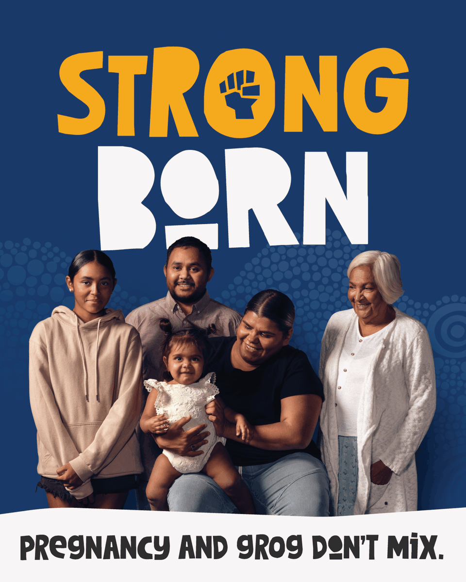 NACCHOAustralia's tweet image. It’s #FASDAwarenessMonth ❤️ Let’s make every baby #StrongBorn

Fetal Alcohol Spectrum Disorder happens when bub is affected by grog before they are born. No alcohol during pregnancy is best and everyone can do their bit to support mums. 

💬Have a yarn with your health clinic