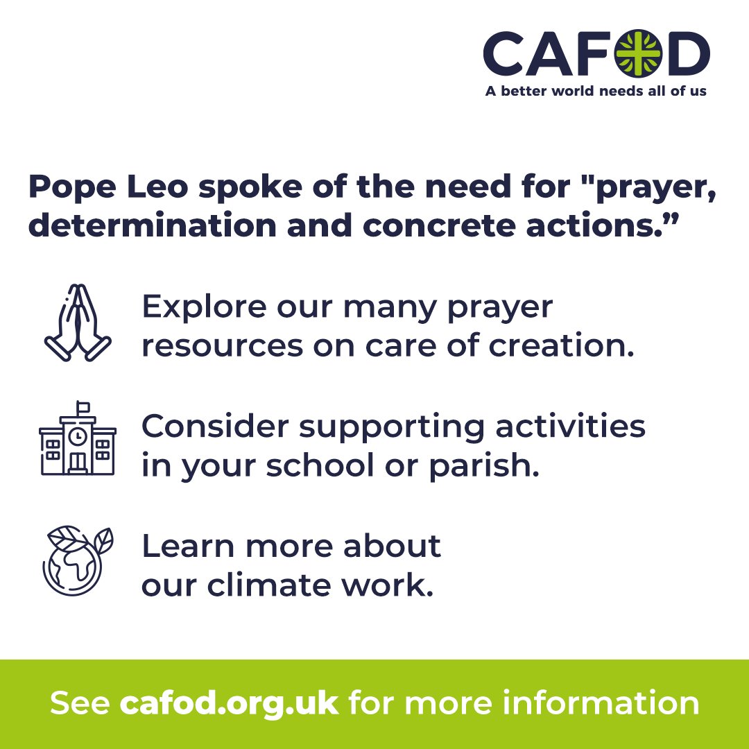 Today is the World Day of Prayer for the Care of Creation and it's a time dedicated to prayer and action. 🙏 

This year's theme is 'Peace with creation' as we reflect on the wounds caused by human injustice, while remaining hopeful.

cafod.org.uk/pray/season-of…