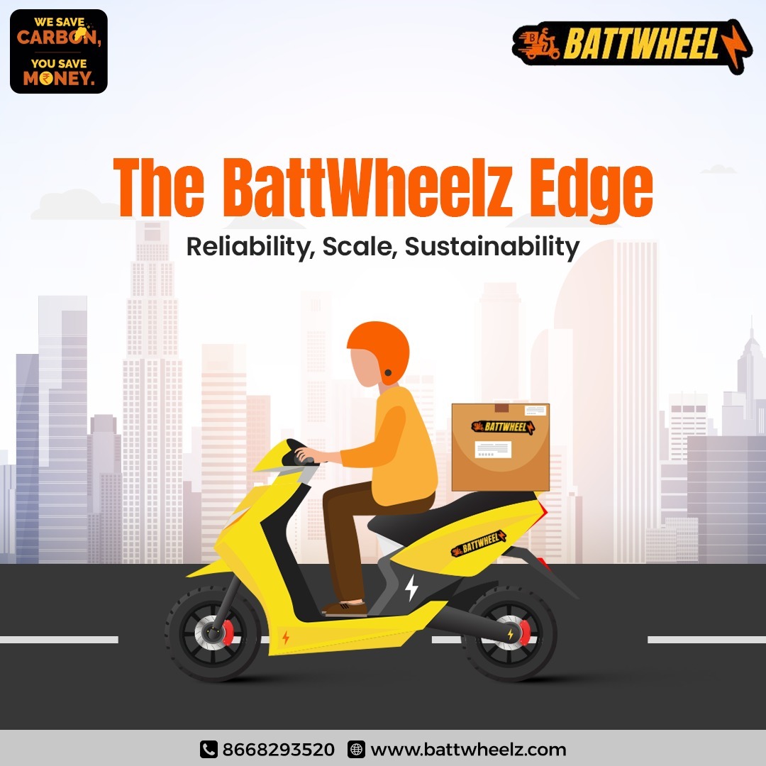 Battwheelz1's tweet image. Why choose BattWheelz?
Because every delivery saves carbon, cost, and time. 
We’re not just moving packages, we’re moving India towards a cleaner tomorrow. 

Experience logistics built for the future, today.
#EVLogistics #SustainableDeliveries #BattWheelzImpact #GreenFuture