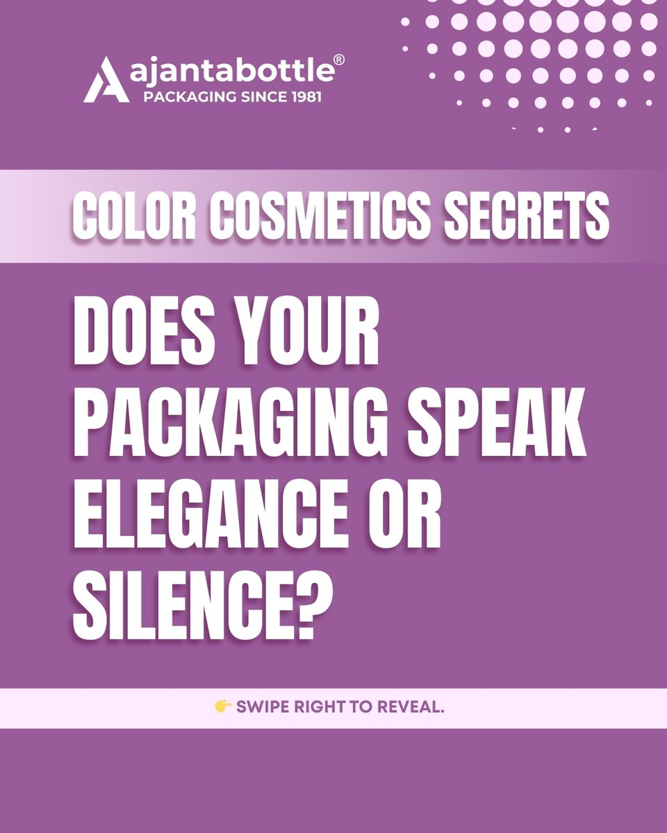 AjantaBottle's tweet image. Does your color cosmetics packaging truly speak elegance or does it fade into silence? 💄✨

👉 Swipe right to uncover the trends shaping beauty packaging in 2025.

Read more - ajantabottle.com/blog/color-cos…
.
.
.
#ColorCosmetics #BeautyPackaging #EleganceInBeauty #Trends2025