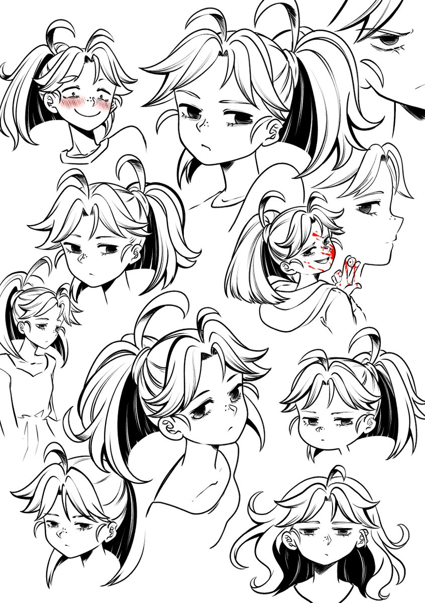 On est déjà en septembre ; et donc reprise du boulot… Snif
Néanmoins, j’ai bien travaillé sur l’arc 2 du Cercle de l’Étrange ! Et qui dit nouvel arc, dit nouveaux personnages. Trop hâte de vous les présenter !
(Oui, j’ai eu une légère obsession pour l’un d’entre eux °w°)