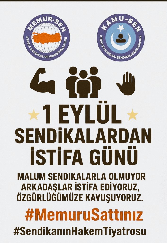kartal abla (@siyahbeyaz8889) on Twitter photo <a href="/OrhanYILDIRIM__/">Orhan Yıldırım</a> #1Eylüldeİstifa
#MemurlarıBitirdiniz
#memurveemeklisiküstü
##MemurGeçinemiyor
#MemuruSattınız
#SendikanınHakemTiyatrosu
#İşçiyeKepçeyleMemuraKaşıkla
#İşçiyevarmemurayok
#1EylüldeSarılaraElveda <a href="/OrhanYILDIRIM__/">Orhan Yıldırım</a> #1Eylüldeİstifa
#MemurlarıBitirdiniz
#memurveemeklisiküstü
##MemurGeçinemiyor
#MemuruSattınız
#SendikanınHakemTiyatrosu
#İşçiyeKepçeyleMemuraKaşıkla
#İşçiyevarmemurayok
#1EylüldeSarılaraElveda