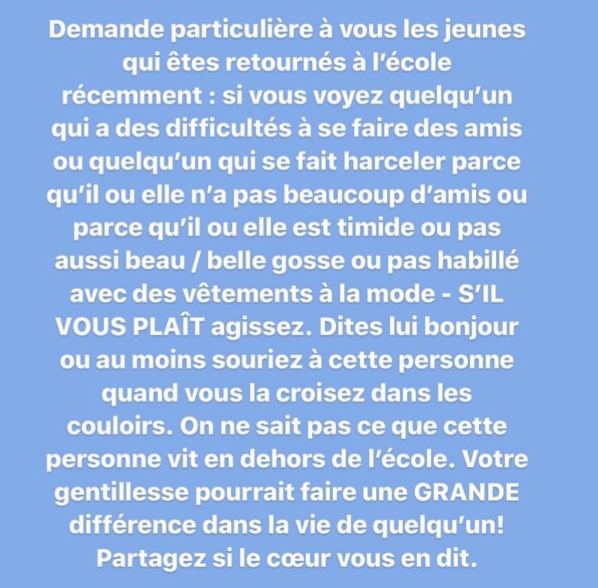 Bonne rentrée à tous les concernés, et n’oubliez pas : 📚
