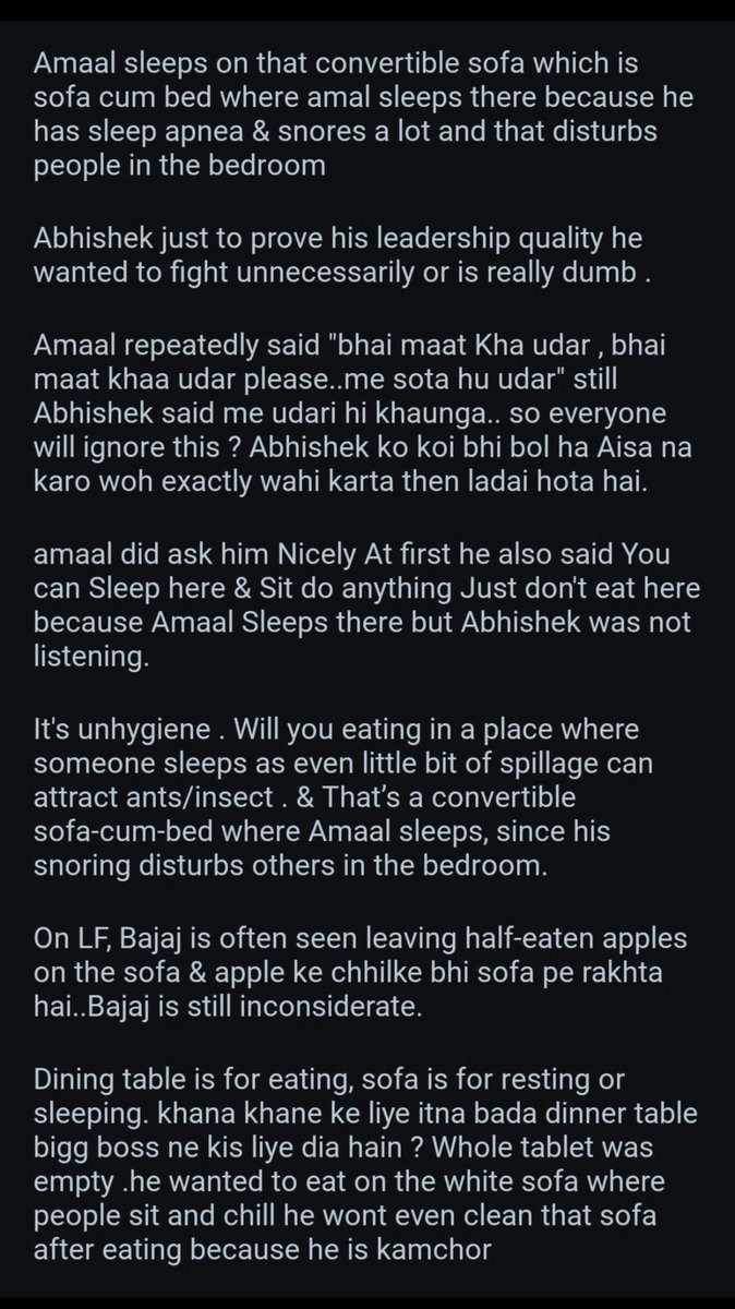 <a href="/king007831/">KING007</a> 

THIS IS WHAT PAID PR WON'T TELL YOU 
#AbhishekBajaj WAS COMPLETELY WRONG,
He is purposely poking our amaa and whoever is judging amaal get a life bro ! 

We are completely with Amaal 👊

#AmaalMallik
#BigBoss19