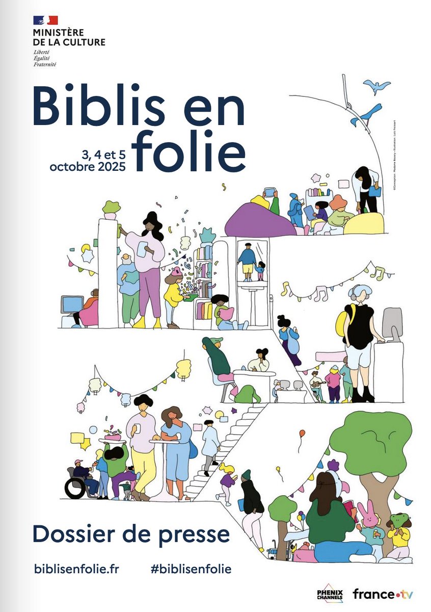 📚 #Lecture | Tous niveaux

🔶 Du 03 au 05.10.25, l’opération « Biblis en folie » <a href="/MinistereCC/">Ministère de la Culture 🇫🇷</a> met à l’honneur les bibliothèques et médiathèques et se fixe pour objectif de remettre la lecture au cœur de la culture des jeunes

Programme &amp; informations 👉 biblisenfolie.culture.gouv.fr