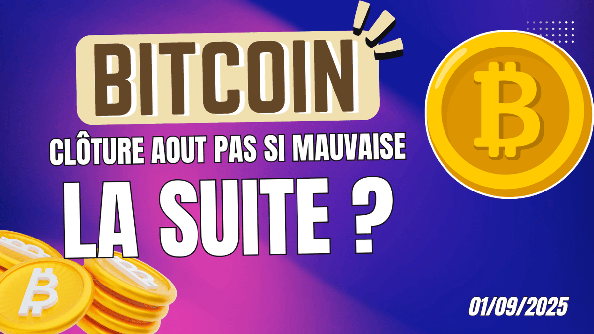 BITCOIN UNE CLÔTURE AOUT PAS SI MAUVAISE 🔥 LA SUITE ? ANALYSE CRYPTO &  NEWS ✓ Vidéo disponible içi : 👉 https://t.co/zqBRzpx2hr - Commentez ma  vidéo sur YouTube ✓ - Partagez et