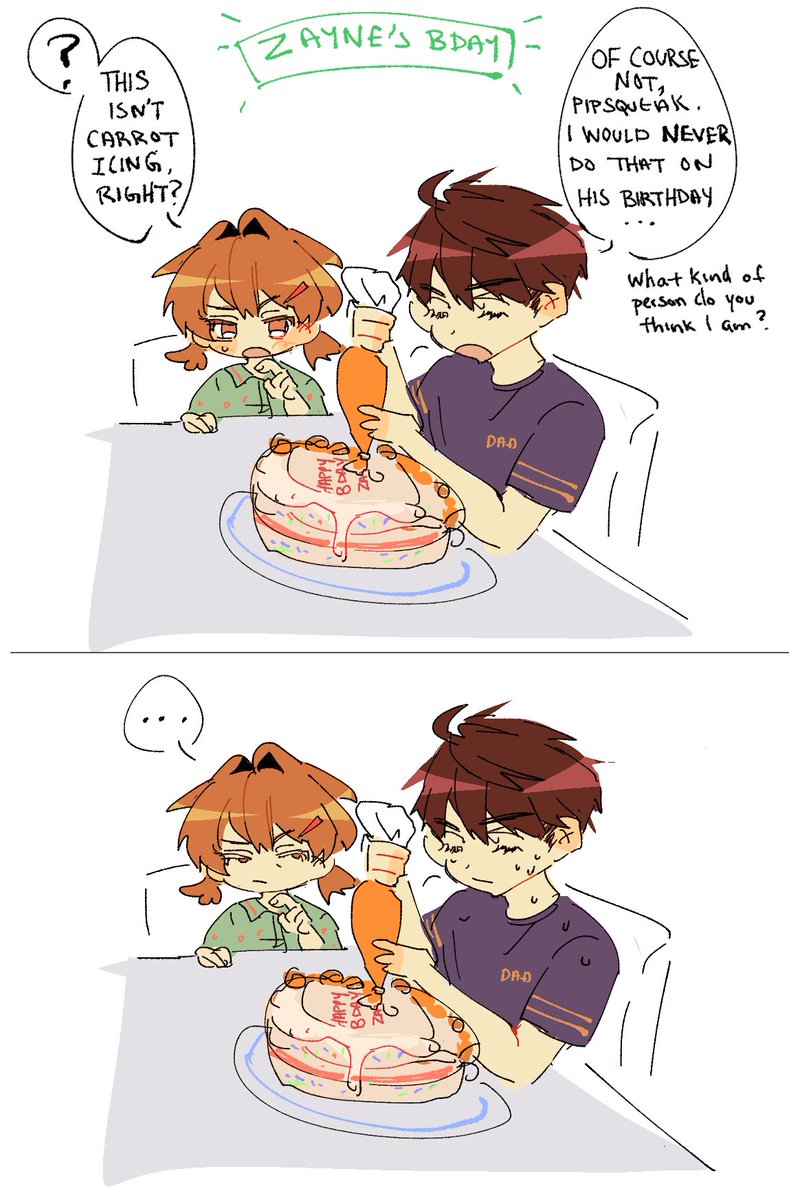 preparing for zayne's bday😛