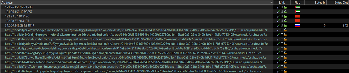 RAKESH KRISHNAN (@rakeshkrish12) on Twitter photo 🚨#LockBit #Ransomware #Torrent Servers Active even after months!🌊
Check this indicator:-
31.200.249.*
AS 216158 (Teleport Rus LLC)🇷🇺
Check out Git for full IOCs:
github.com/TheRavenFile/D…
#infosec #security #ThreatIntel #OSINT #cybersec #DarkWeb #DeepWeb #DataBreach #TOR #P2P 🚨#LockBit #Ransomware #Torrent Servers Active even after months!🌊
Check this indicator:-
31.200.249.*
AS 216158 (Teleport Rus LLC)🇷🇺
Check out Git for full IOCs:
github.com/TheRavenFile/D…
#infosec #security #ThreatIntel #OSINT #cybersec #DarkWeb #DeepWeb #DataBreach #TOR #P2P