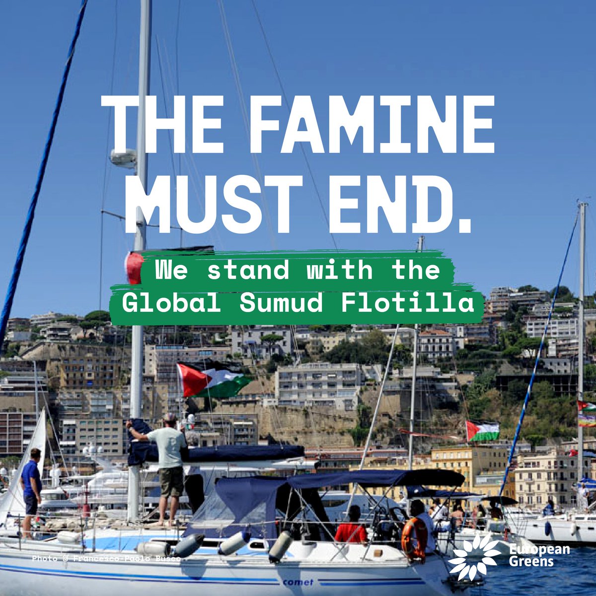Let. Humanitarian aid. In.

Denying humanitarian aid is part of the genocide against the Palestinian people. It is a war crime.

We stand with the Global Sumud Flotilla &amp; all the activists on board as they attempt to deliver aid to Gaza.

They must be afforded safe passage.