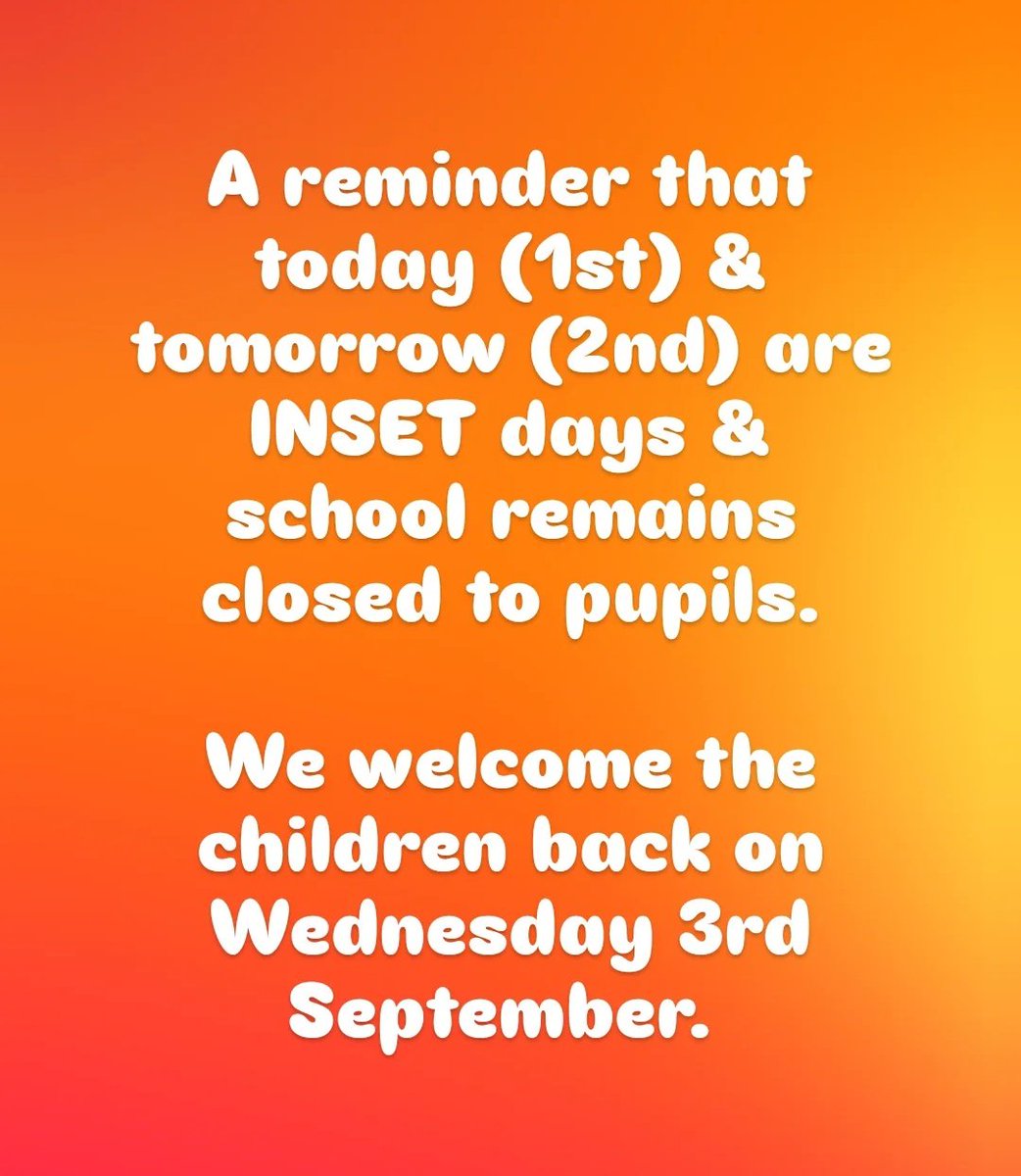 🚨🚨🚨 REMINDER 🚨🚨🚨

#BackToSchool #StMichaelsCEPrimaryAndNursery #SDBEMAT