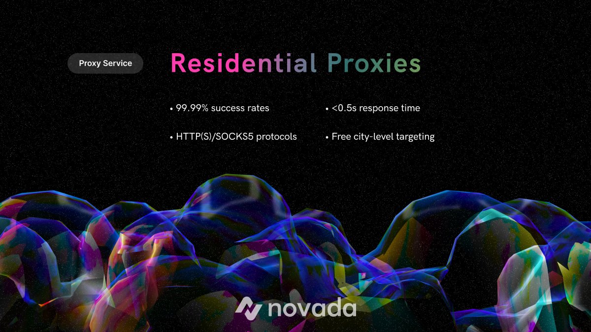 Novada_Proxy's tweet image. 🚀Slow website? Test Novada’s residential proxies for:
🌍Instant feedback from real locations
📍Optimize for every city
🚀No surprises during launches
Switch to Novada for faster, smoother web performance.🌐
Try it now!👉novada.com/?osm
#WebTesting #Novada #ProxyPower #AI