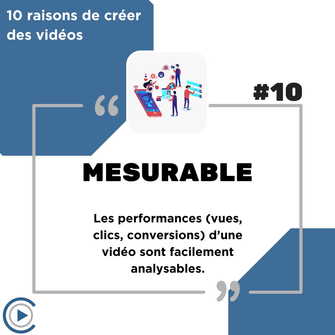 COMMONLINECH's tweet image. 🎥 La #Video , ce n’est pas que des vues !
Avec une bonne stratégie digitale, il est possible de mesurer :
👀 L’#attention (taux de complétion, durée moyenne)
💬 L’#engagement (likes, partages, commentaires)
🌐 L’#impact (clics, conversions, abonnés)