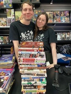 Mrs Peploe (@mrspeplibrary) on Twitter photo Great time at <a href="/FPILEICESTER/">Forbidden Planet Leicester</a> with the lovely Anna and Rhys selecting new Manga books for our brand new library <a href="/BrookMeadAcad/">Brook Mead Academy</a>. Thank you both for your expert knowledge. Looking forward to seeing these fly off our shelves to be enjoyed by the scholars. Great time at <a href="/FPILEICESTER/">Forbidden Planet Leicester</a> with the lovely Anna and Rhys selecting new Manga books for our brand new library <a href="/BrookMeadAcad/">Brook Mead Academy</a>. Thank you both for your expert knowledge. Looking forward to seeing these fly off our shelves to be enjoyed by the scholars.