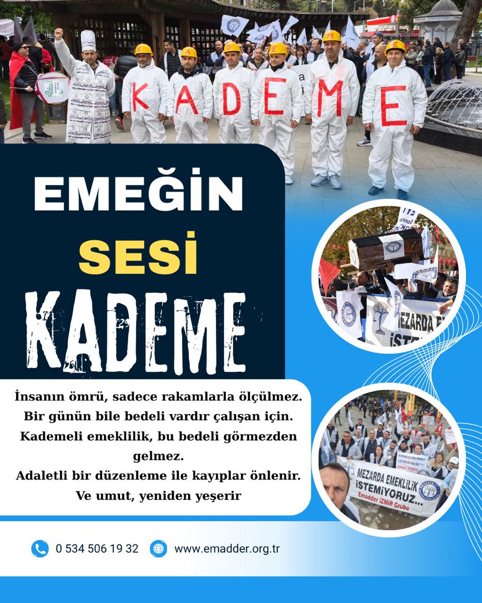 MURAT ÜNLÜ ⚖️ (@munlu184118) on Twitter photo Kademeli emeklilik,
⚖ Yasaların eşitliğini,
💼 Çalışanın geleceğini,
📉 Ekonominin sağlamlığını teminat altına alır.
Hak verilirse güven, güven verilirse refah doğar.
<a href="/EmadDernegi/">EMEKLİLİKTE ADALET DERNEĞİ ⚖️</a>
#EmeğinSesiKademe Kademeli emeklilik,
⚖ Yasaların eşitliğini,
💼 Çalışanın geleceğini,
📉 Ekonominin sağlamlığını teminat altına alır.
Hak verilirse güven, güven verilirse refah doğar.
<a href="/EmadDernegi/">EMEKLİLİKTE ADALET DERNEĞİ ⚖️</a>
#EmeğinSesiKademe