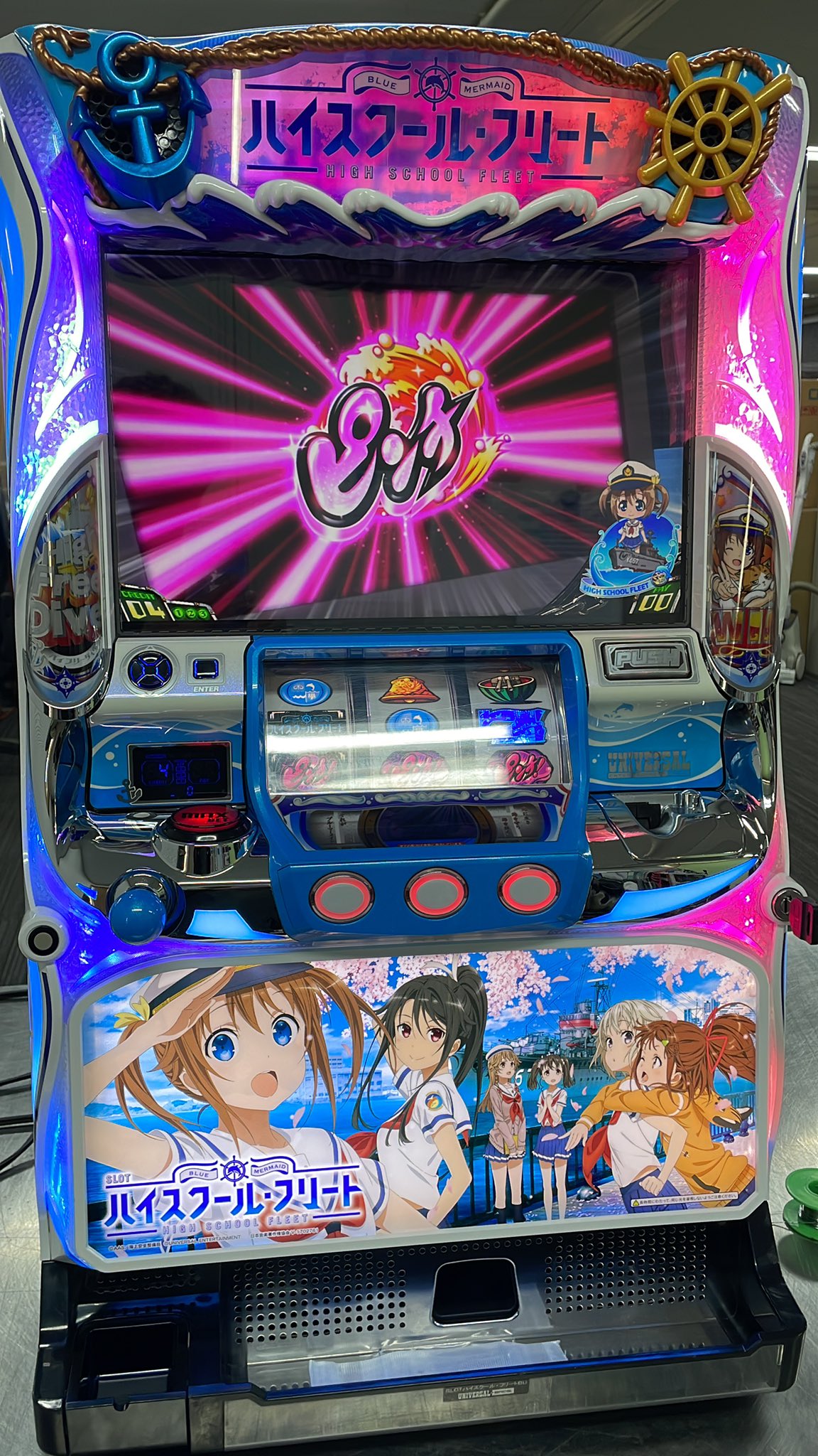 スロット　実機　ハイスクール・フリート Yahoo!オークション - 動作確認済み ハイスクール・フリート