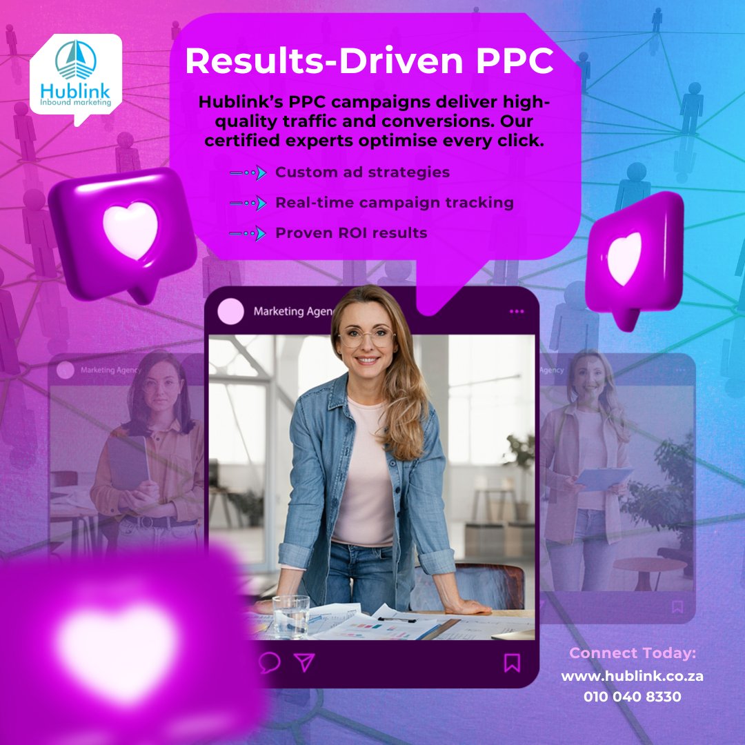 Hublink0603's tweet image. Maximize ad spend with Hublink’s PPC campaigns! 📷 Our Google Ads experts deliver targeted traffic and conversions. Start today! 📷
📷 hublink.co.za
📷 010 040 8330
Join today hublink.co.za/join-marketing…
#Hublink #PPCAdvertising #DigitalMarketing #SouthAfricaBusiness
