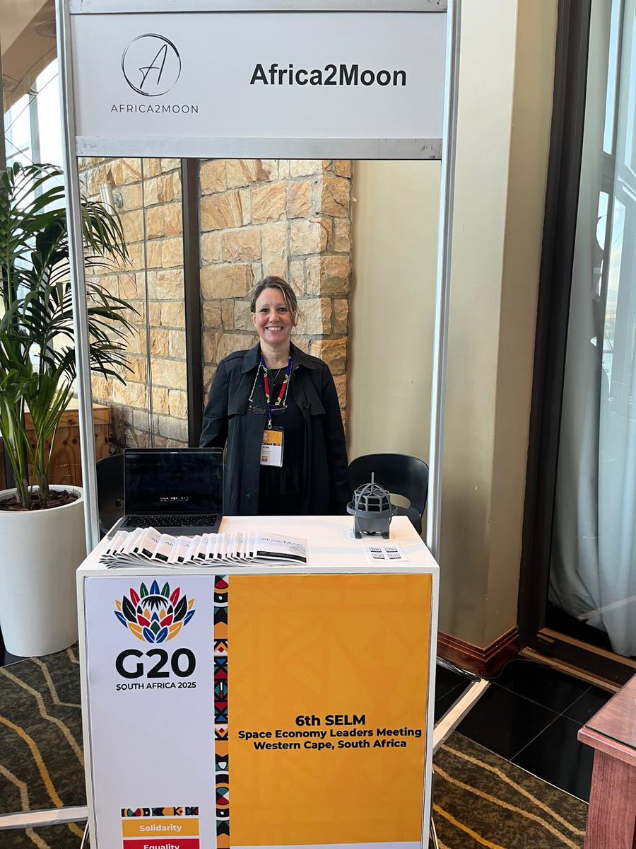 carlassharpe's tweet image. Excited to attend the G20 Space Economy Leaders Meeting and representing Africa2Moon @developspacesa @Africa2M71014