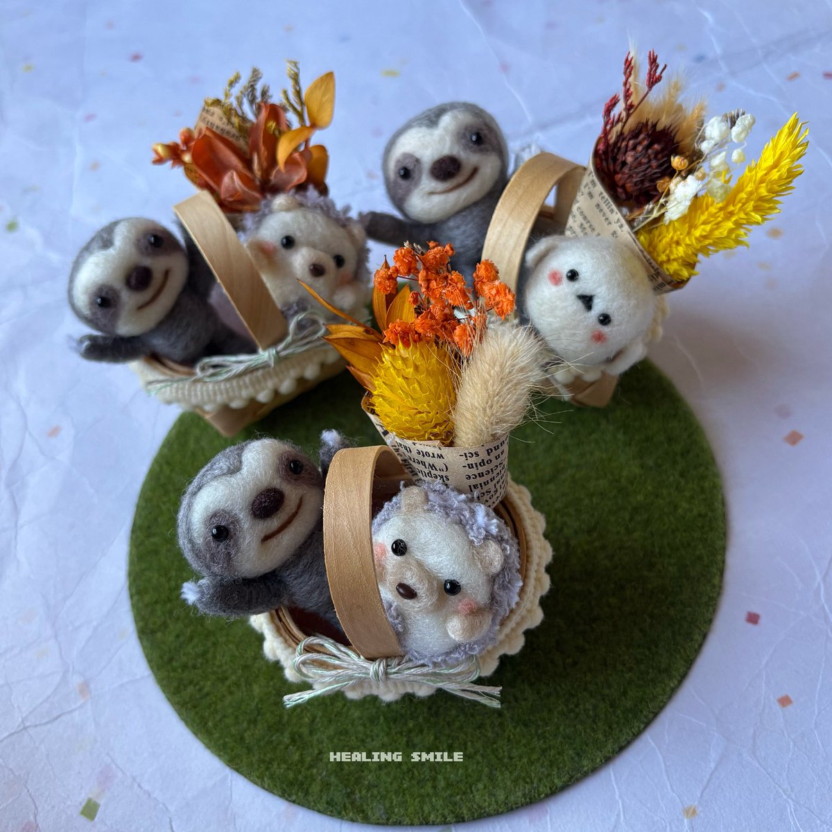 Howakero ほわケロ 羊毛フェルト　鹿 Howakero ほわケロ 羊毛フェルト 鹿