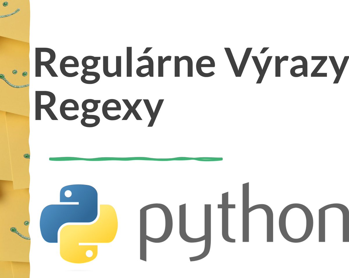 ITAcademySK's tweet image. 📜 Chcete sa naučiť, ako pomocou regulárnych výrazov (regexov) vyhľadávať vzory v textoch, efektívne spracovávať a validovať dáta, zjednodušiť manipuláciu s textovými reťazcami?
🎥 Sledujte video tu ➡ youtu.be/1Z0iMy0oJAE

#Itacademy #Python #OnlineLearning