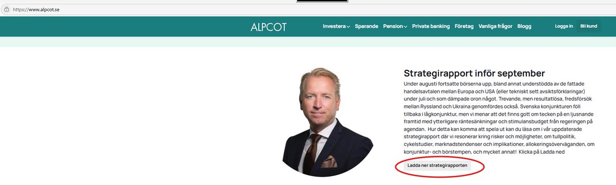 Dags för en uppdaterad strategianalys. Finns att ladda ned på alpcot.se
